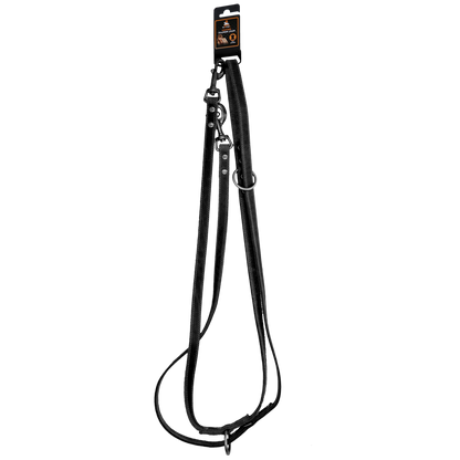 Spotted! Pro Leather Training Leash Black 1.6 x 250 cm