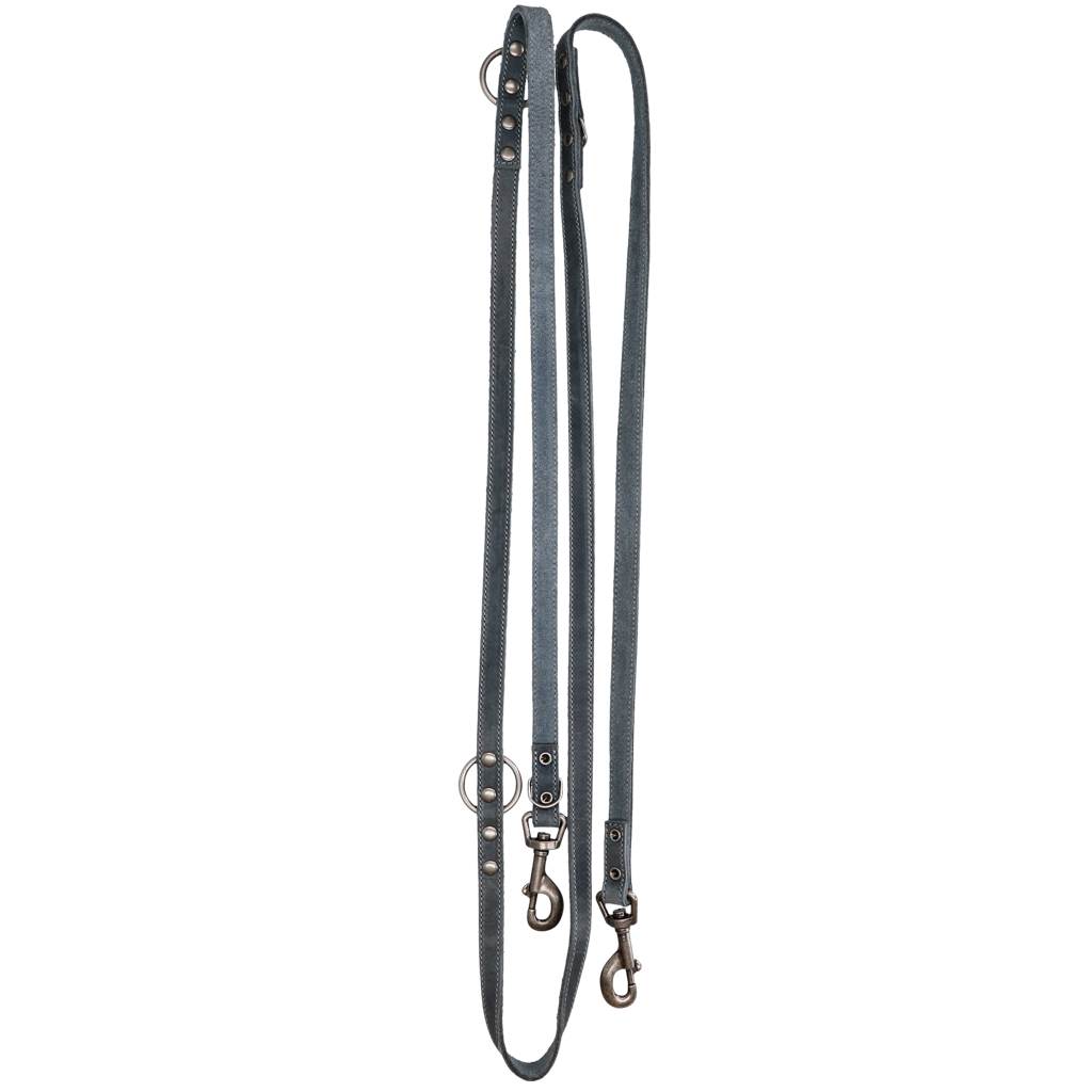 Spotted! Pro Leather Training Leash Grey 1.6 x 250 cm