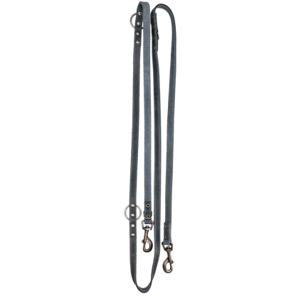 Spotted! Pro Leather Training Leash Grey 1.6 x 250 cm