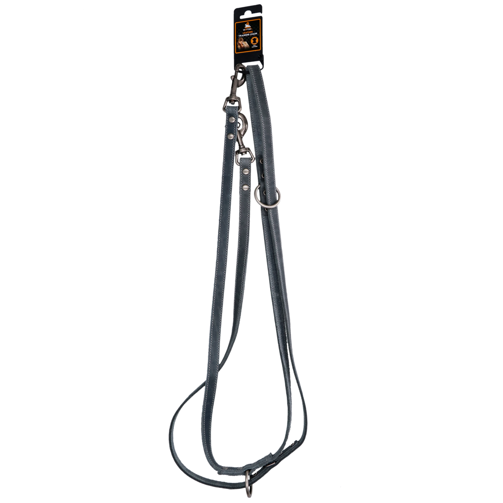 Spotted! Pro Leather Training Leash Grey 2 x 250 cm