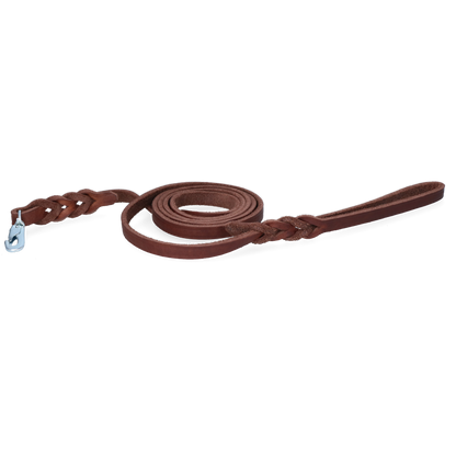Spotted! Pro Leather Show Leash Brown 1 x 180 cm (Clip Hook)