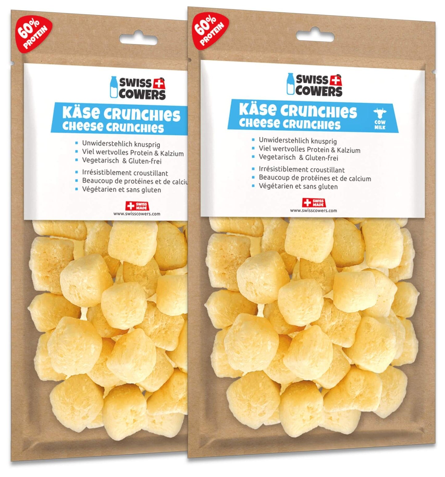 SwissCowers Cheese Crunchies Original (28 treats)