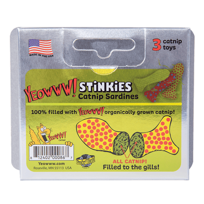 Yeowww! Stinkies Catnip Sardines Trio