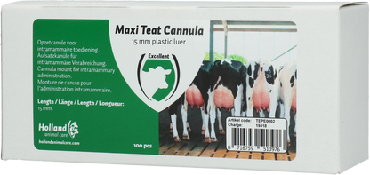 Excellent Maxi Teat Cannula 15 mm 100 pcs