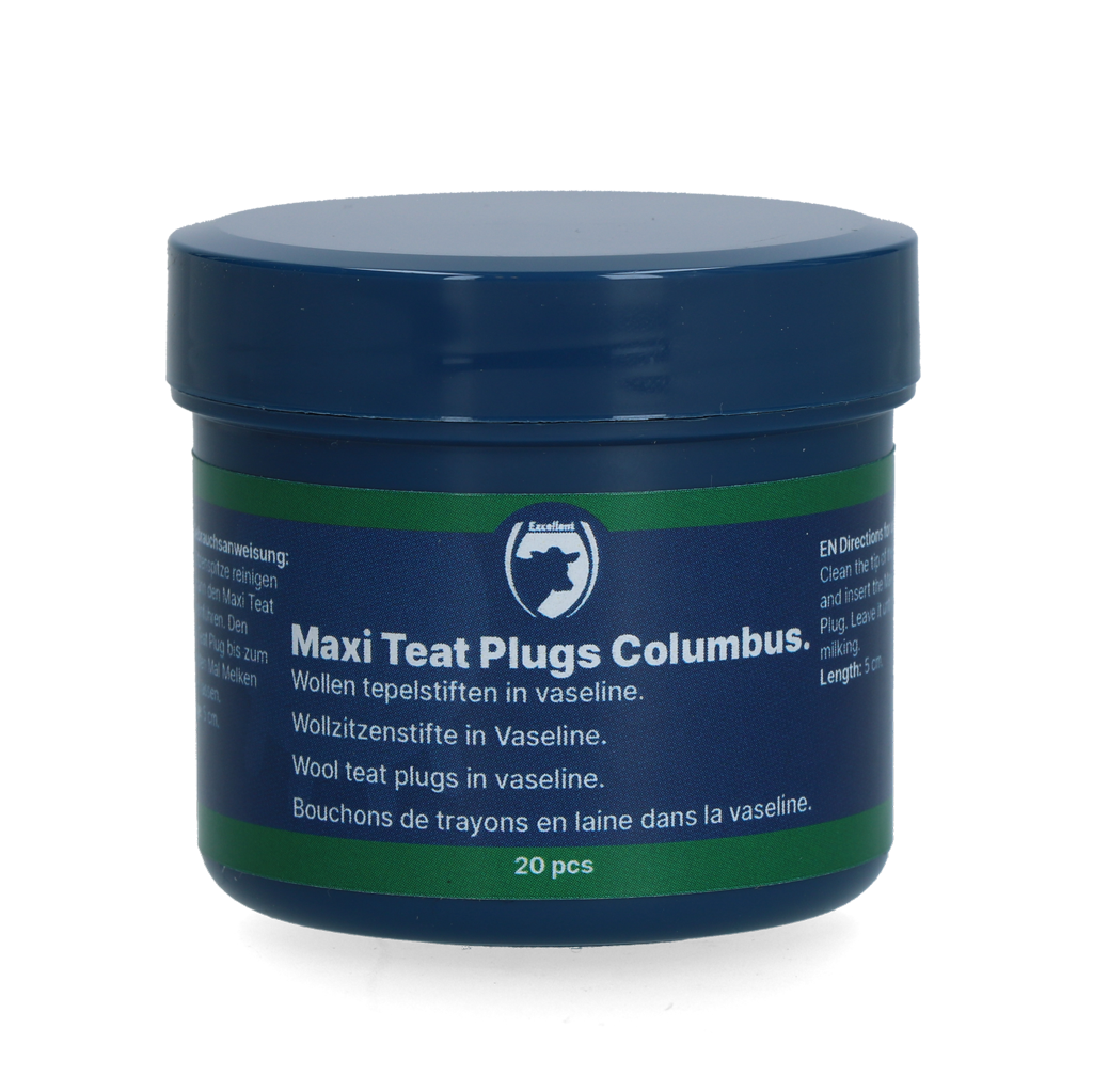 Excellent Maxi Wool Teat Plugs Columbus 5 cm 20 pcs