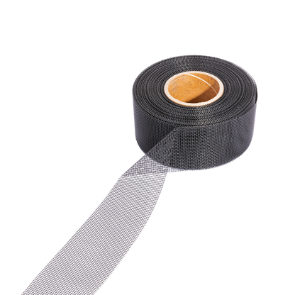 Ventilation Band Stainless Steel Black 30 m x 8 cm
