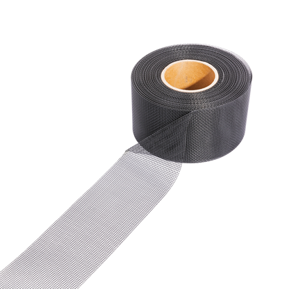 Ventilation Band Stainless Steel Black 30 m x 10 cm