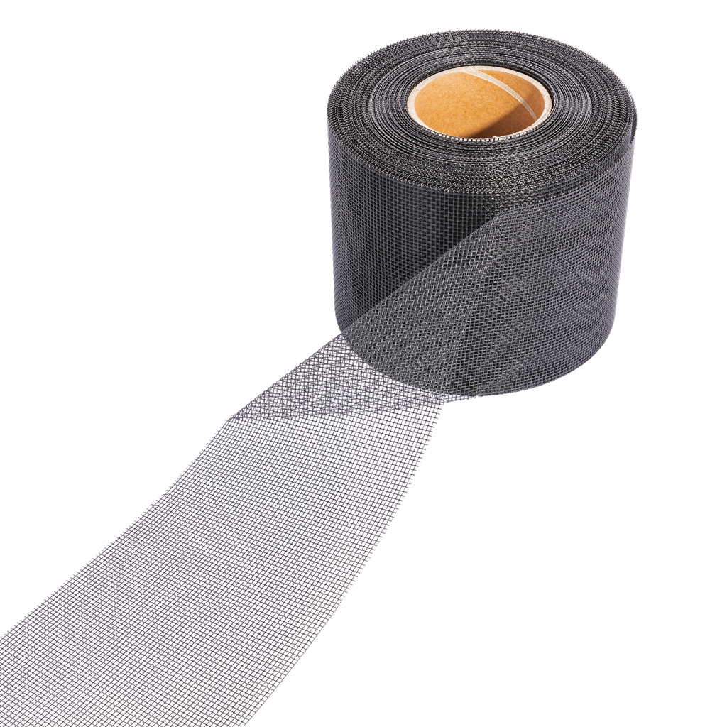 Ventilation Band Stainless Steel Black 30 m x 15 cm