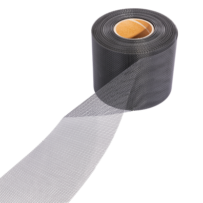 Ventilation Band Stainless Steel Black 30 m x 15 cm