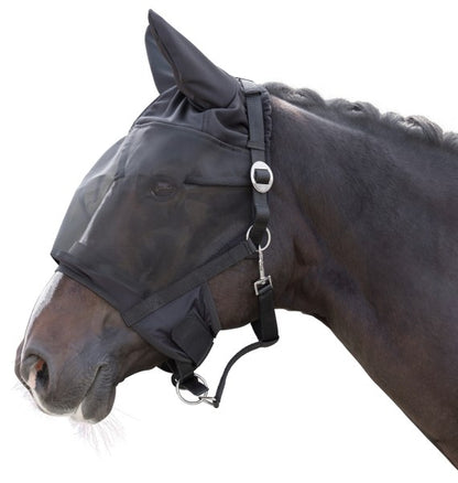 Halter with integrated fly mask Pony