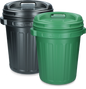 Storage Bucket with lid Black 40 litres Black