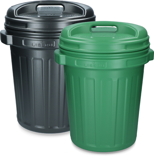 Tároló vödör fedéllel Fekete 40 litres Green