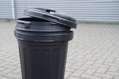 Storage Bucket with lid 70 litre Black