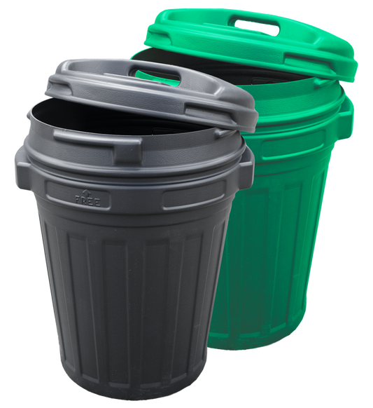 Tároló vödör fedéllel 70 litre Zöld