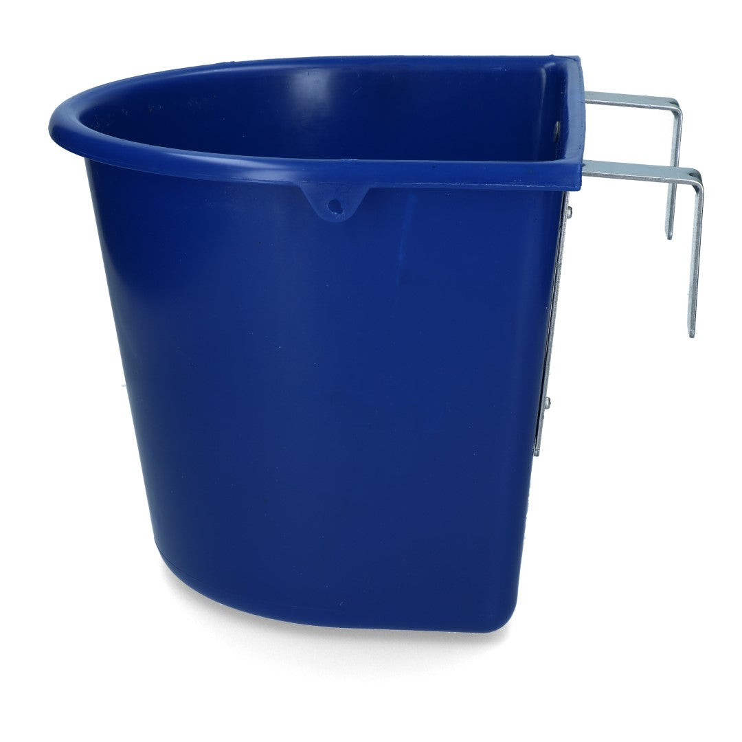 Feed trough 15 l with hooks Dark blue
