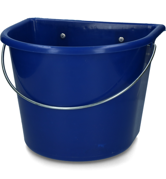 vPlast Hordozható Jászol Horgokkal és Fogantyúval 15 l Dark blue