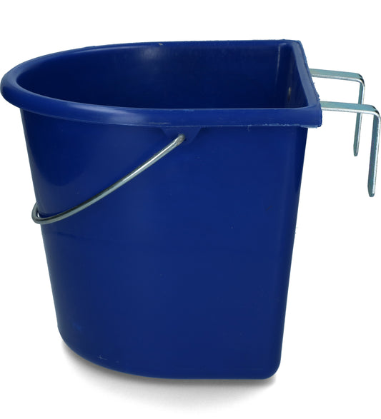 vPlast Hordozható Jászol Horgokkal és Fogantyúval 15 l Dark blue