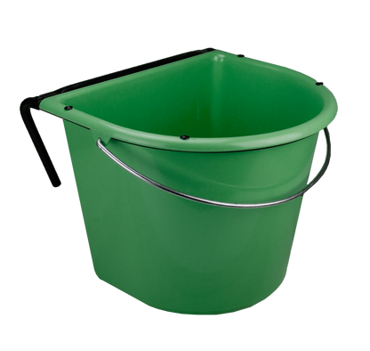 Feed trough 15 l with hook and handle Dark Green