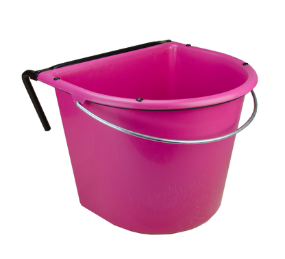Feed trough 15 l with hook and handle Pink