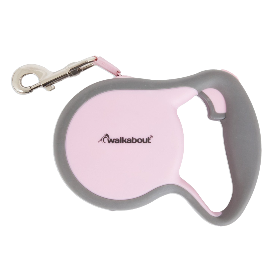 Walkabout Retractable Leash Pink M