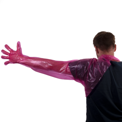 Disposable glove shoulder model