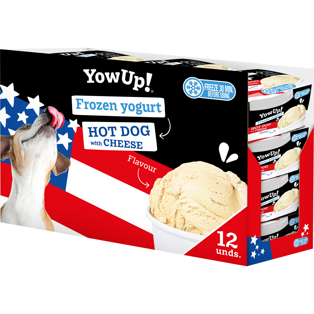YowUp! Frozen Yoghurt Hot dog with Cheese