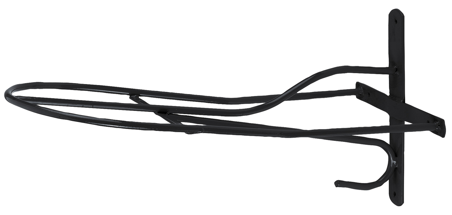 Saddle Rack Metal 54 cm Black