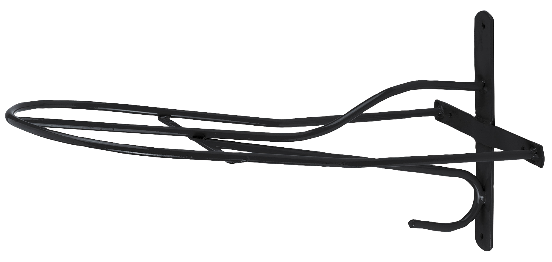 Saddle Rack Metal 54 cm Black