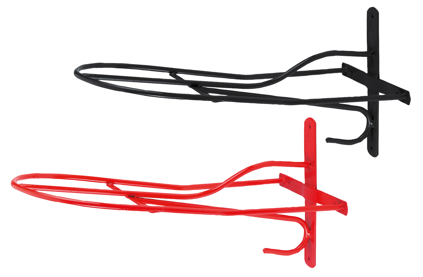 Saddle Rack Metal 54 cm Black