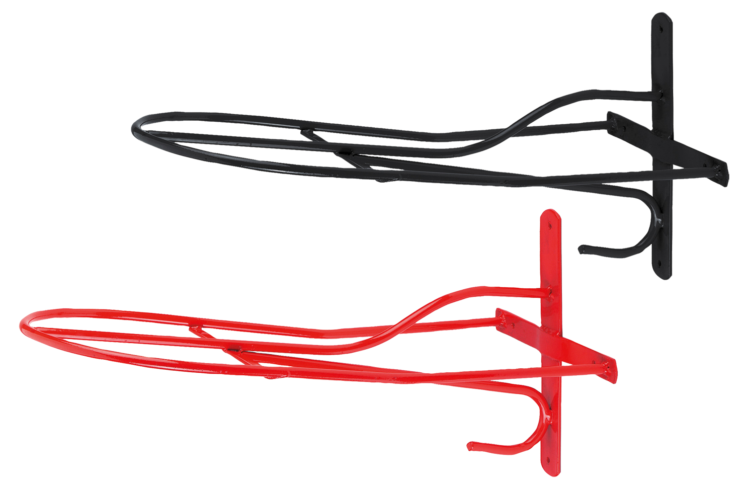 Saddle Rack Metal 54 cm Black