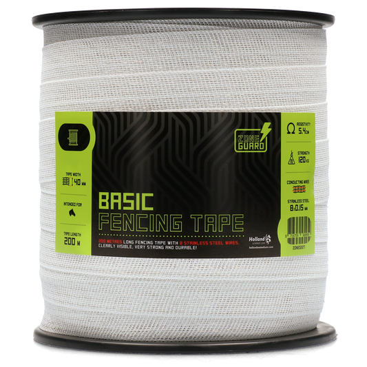 ZoneGuard 40 mm Basic kerítésszalag fehér 200 m