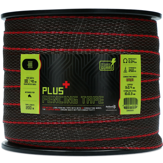 ZoneGuard 40 mm Plus kerítésszalag barna 200 m