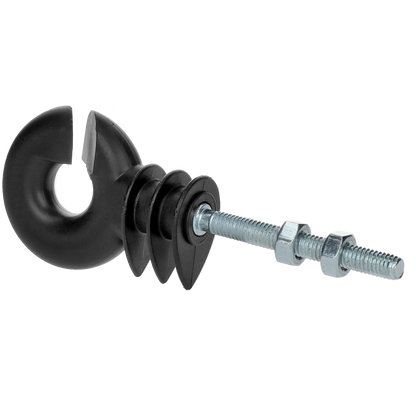 ZoneGuard Ring insulator black with bolt (metal core)